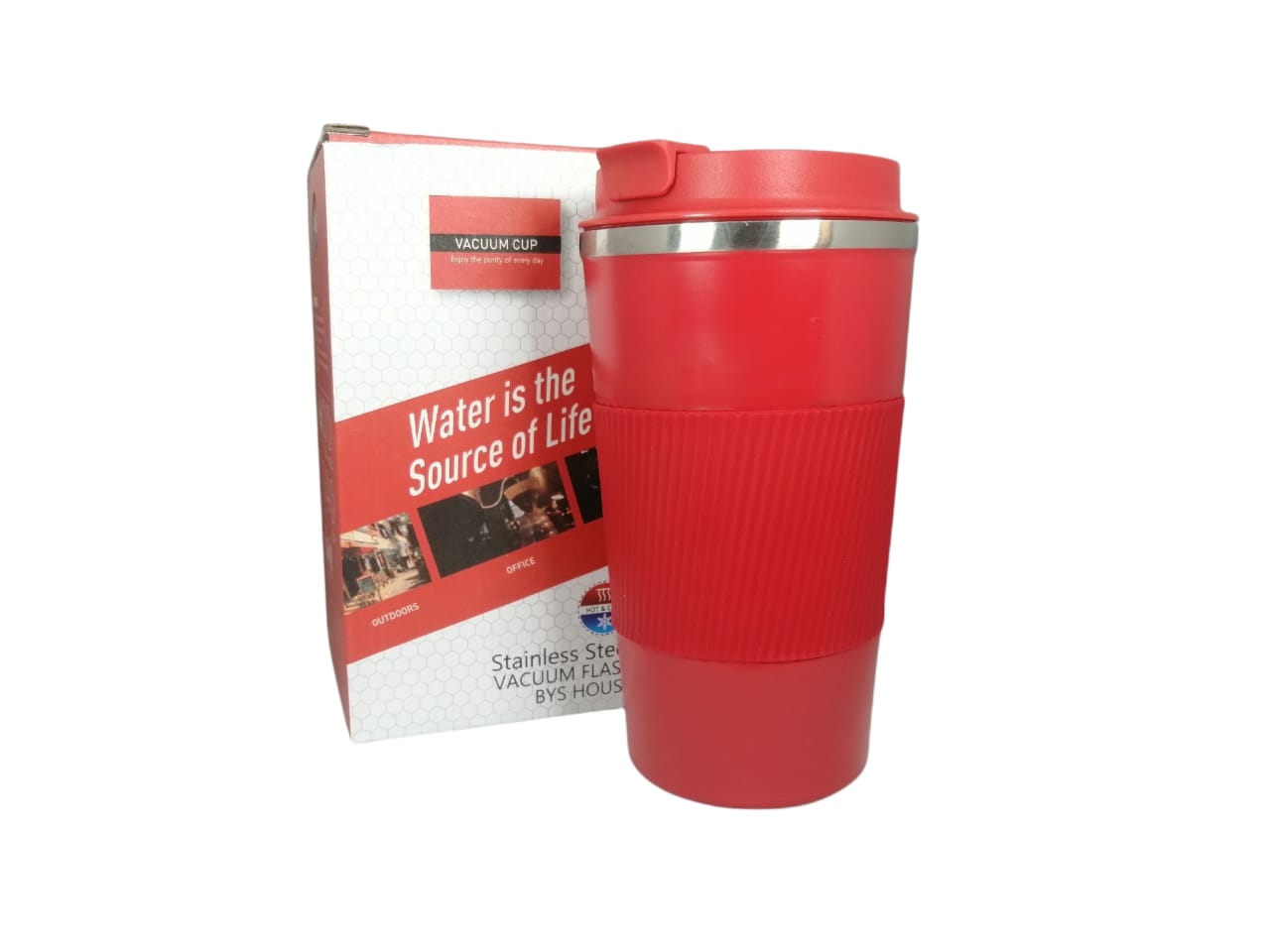 New THERMOS ThermoCafe Vacuum Insulated Travel Cup 200ml Coffee Cup Black  Red